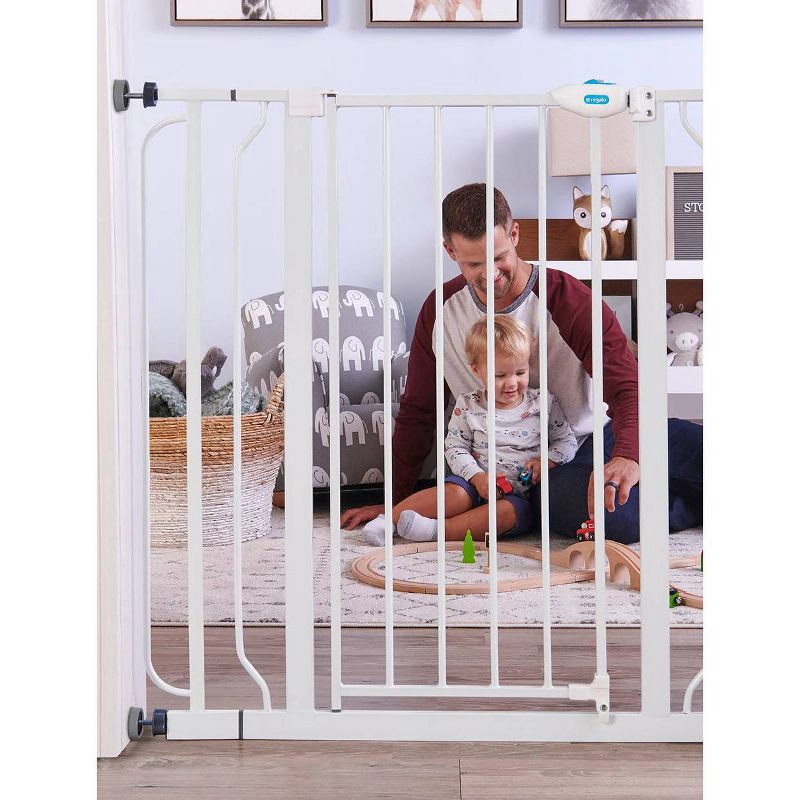 slide 4 of 7, Regalo Wall Safe Extra Tall Walk Through Safety Gate, 1 ct