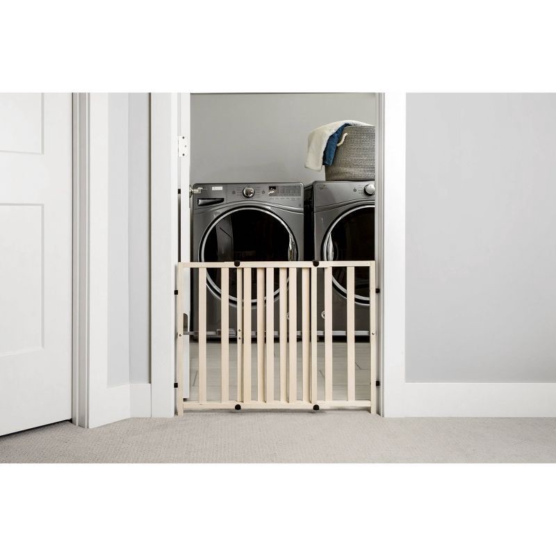 slide 2 of 5, Regalo Wooden Expandable Safety Gate, 1 ct