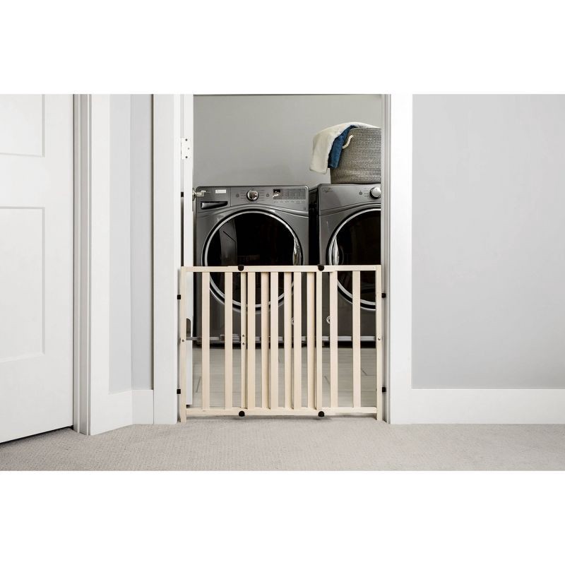 slide 2 of 7, Regalo Wooden Expandable Safety Gate, 1 ct