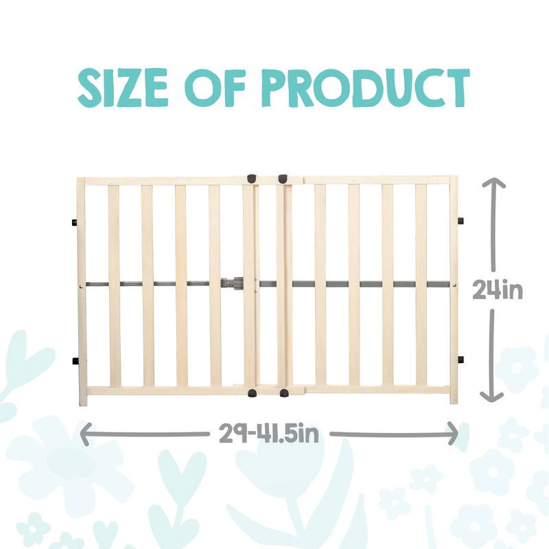 slide 3 of 7, Regalo Wooden Expandable Safety Gate, 1 ct