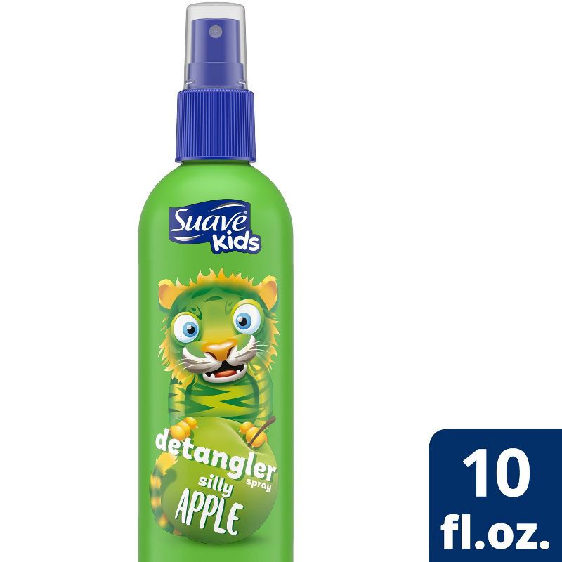 slide 1 of 6, Suave Kids Detangler Spray For Tear-Free Styling Silly Apple - 10 fl oz, 10 fl oz