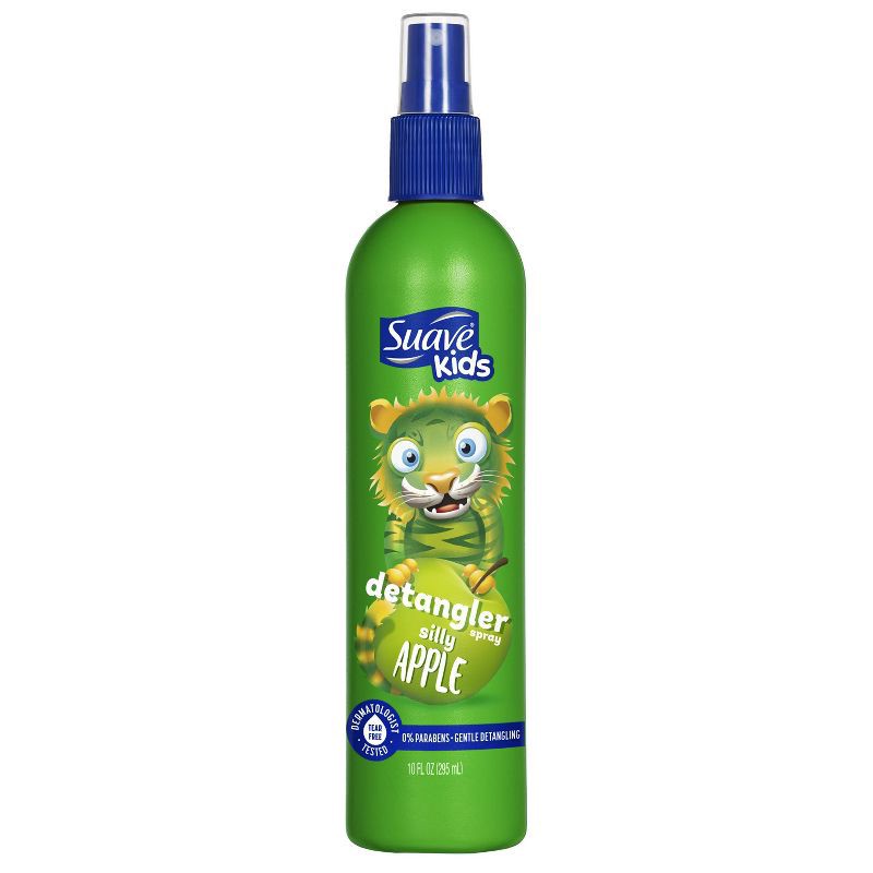 slide 1 of 10, Suave Kids Detangler Spray For Tear-Free Styling Silly Apple - 10 fl oz, 10 fl oz