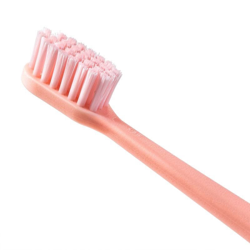 slide 3 of 4, Manual Toothbrush - 2ct - Pink - Smartly™, 2 ct