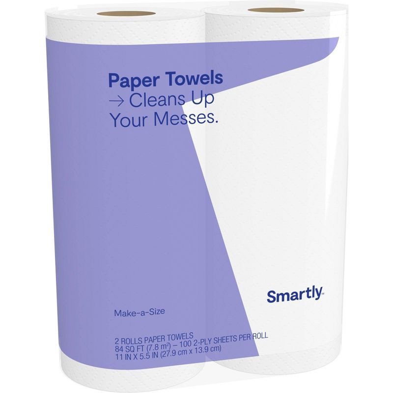 slide 3 of 3, Make-A-Size Paper Towels - 2 Rolls - Smartly™, 2 ct