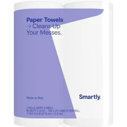 Make-A-Size Paper Towels - 2 Rolls - Smartly™