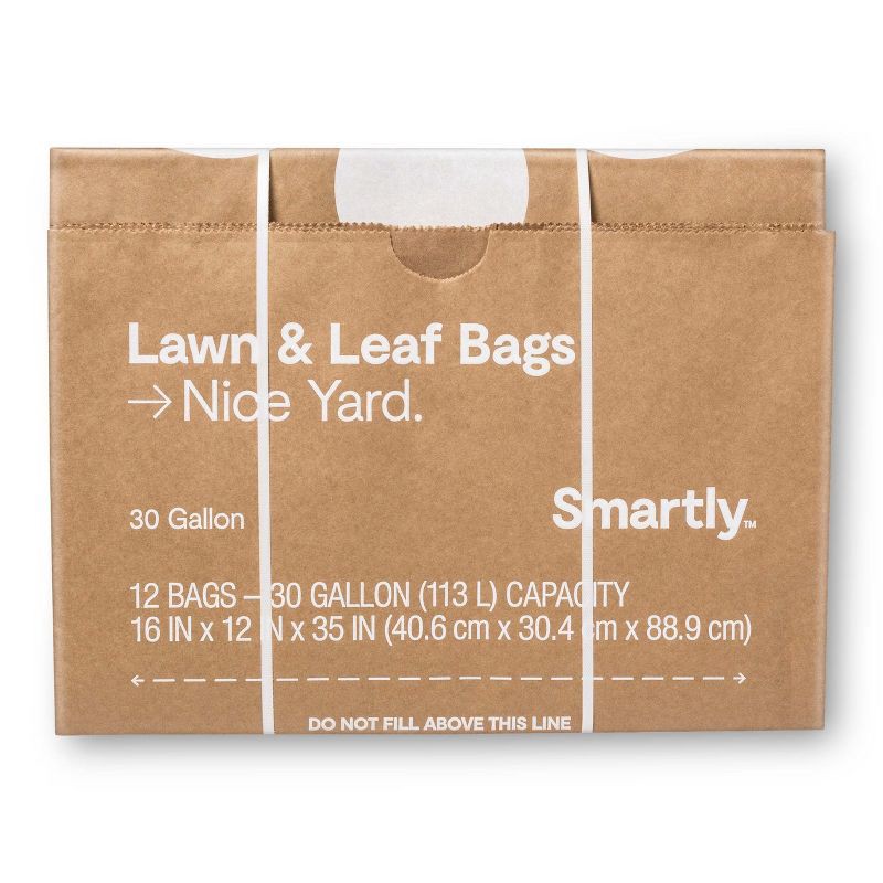 slide 1 of 4, Lawn & Leaf Garden Refuse Bags - 12ct - Smartly™, 12 ct