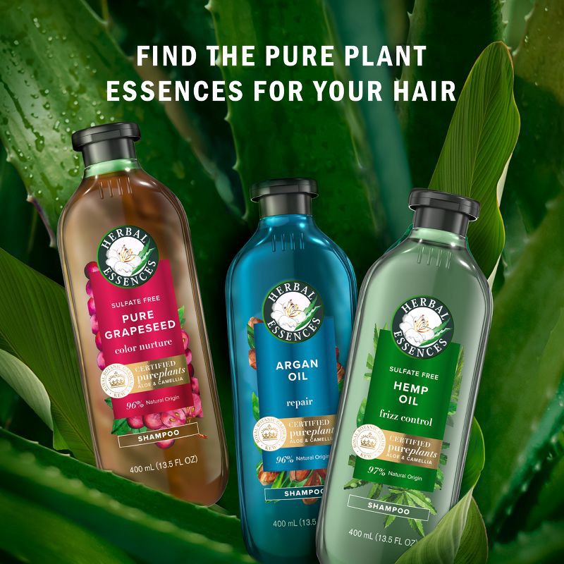 slide 12 of 12, Herbal Essences Pure Plants Blend Argan Oil Repairing Color-Safe Shampoo/Conditioner Dual Pack - 13.5 fl oz/2ct, 2 ct; 13.5 fl oz