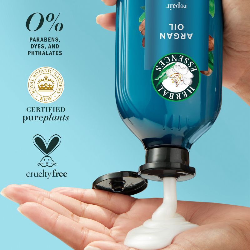 slide 5 of 10, Herbal Essences Pure Plants Blend Argan Oil Repairing Color-Safe Shampoo/Conditioner Dual Pack - 13.5 fl oz/2ct, 2 ct; 13.5 fl oz