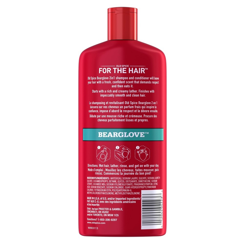 slide 2 of 4, Old Spice Bearglove 2-in-1 Shampoo & Conditioner, 25.3 fl oz