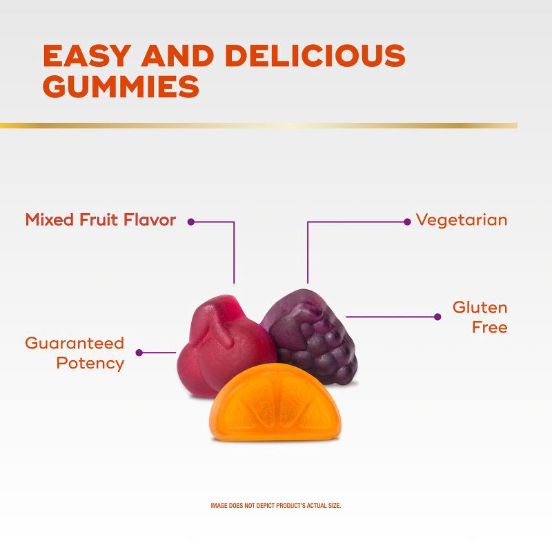 slide 6 of 8, Align DualBiotic Prebiotic & Probiotic Daily Supplement Gummies - Natural Fruit - 60ct, 60 ct