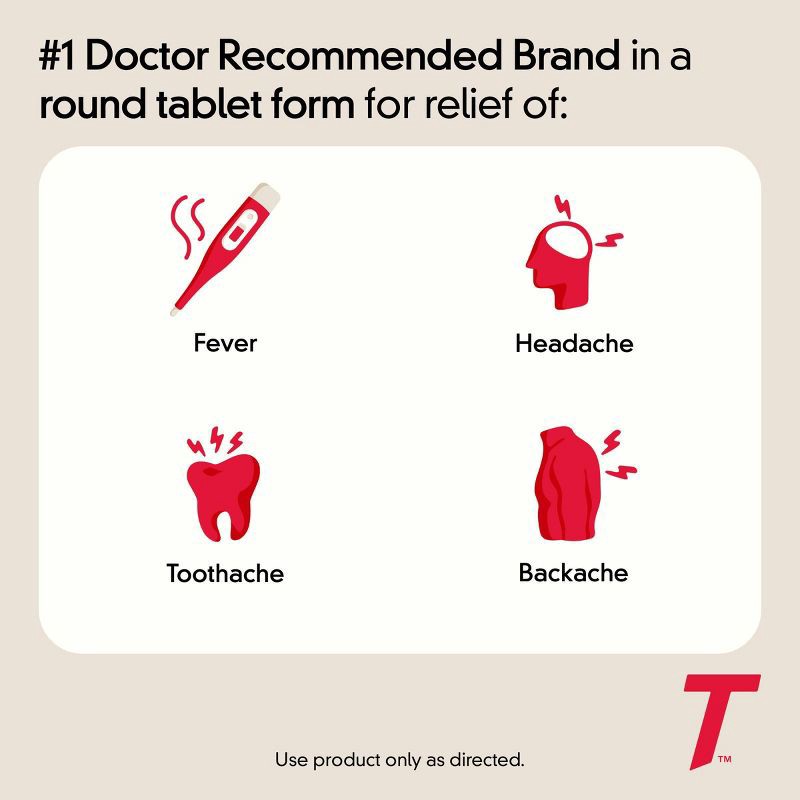 slide 5 of 10, Tylenol Extra Strength Coated Tablets - Acetaminophen - 100ct, 100 ct