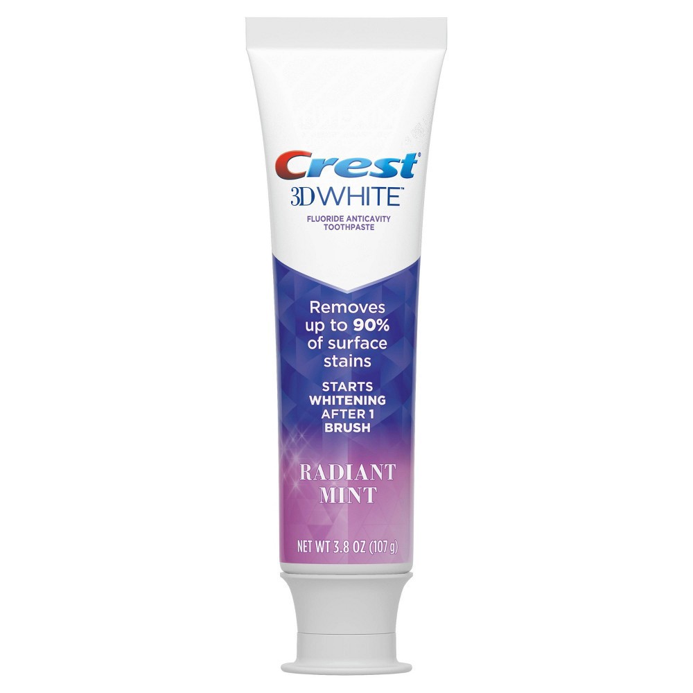 slide 3 of 7, Crest 3D White Radiant Mint, Teeth Whitening Toothpaste - 11.4oz/3pk, 11.4 oz