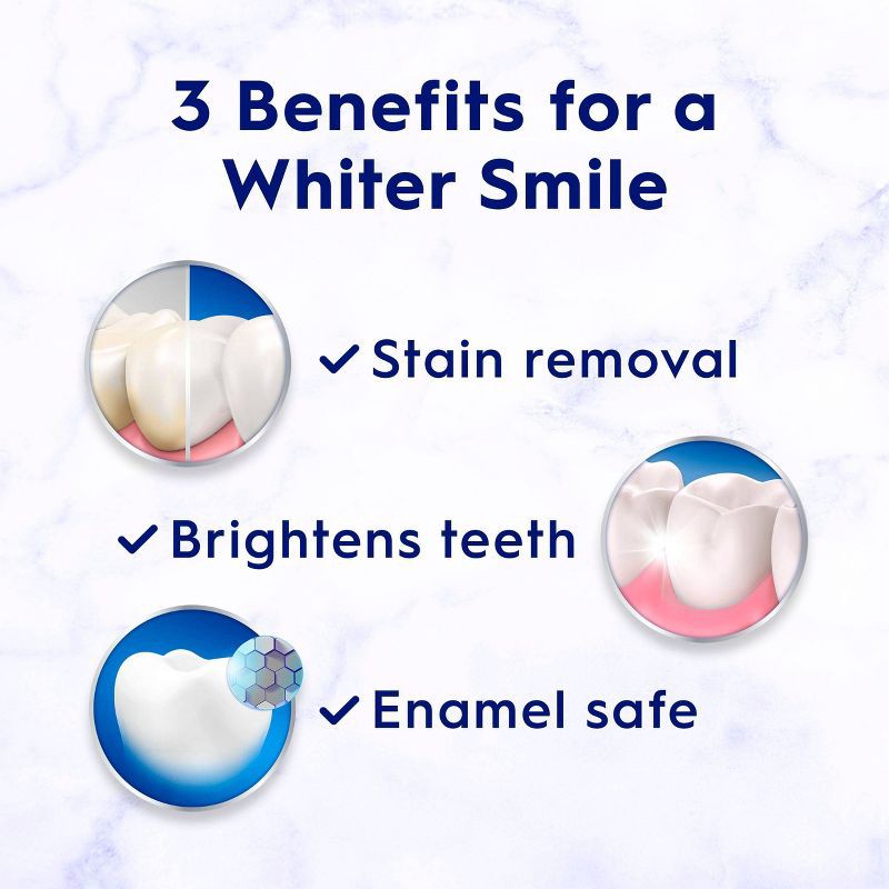 slide 4 of 8, Crest 3D White Advanced Teeth Whitening Toothpaste, Radiant Mint - 3.3oz/3pk, 3.3 oz, 3 ct