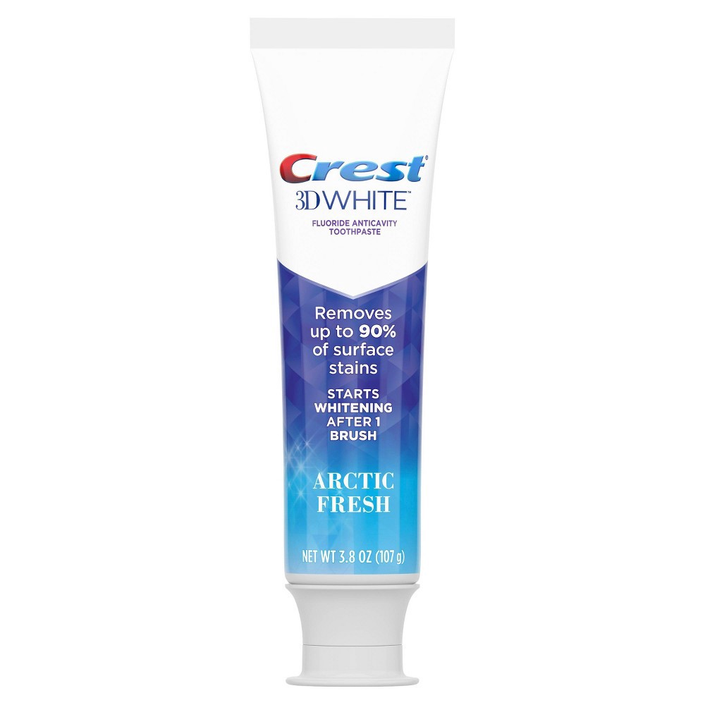 slide 2 of 6, Crest 3D White Arctic Fresh Teeth Whitening Toothpaste - 11.4oz/3pk, 11.4 oz