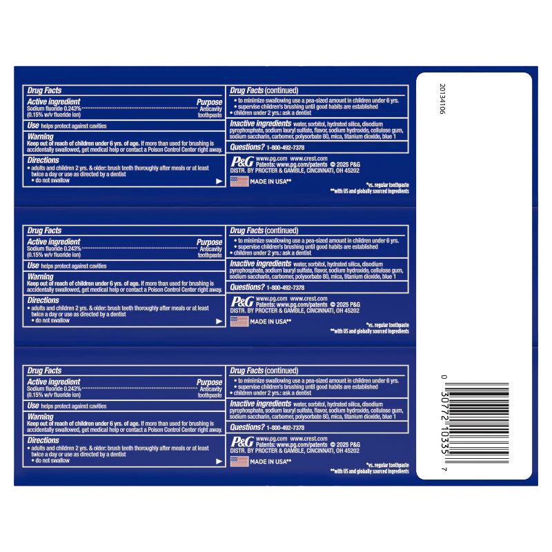 slide 9 of 11, Crest 3D White Advanced Teeth Whitening Toothpaste - Arctic Fresh - 3.3oz, 3.3 oz