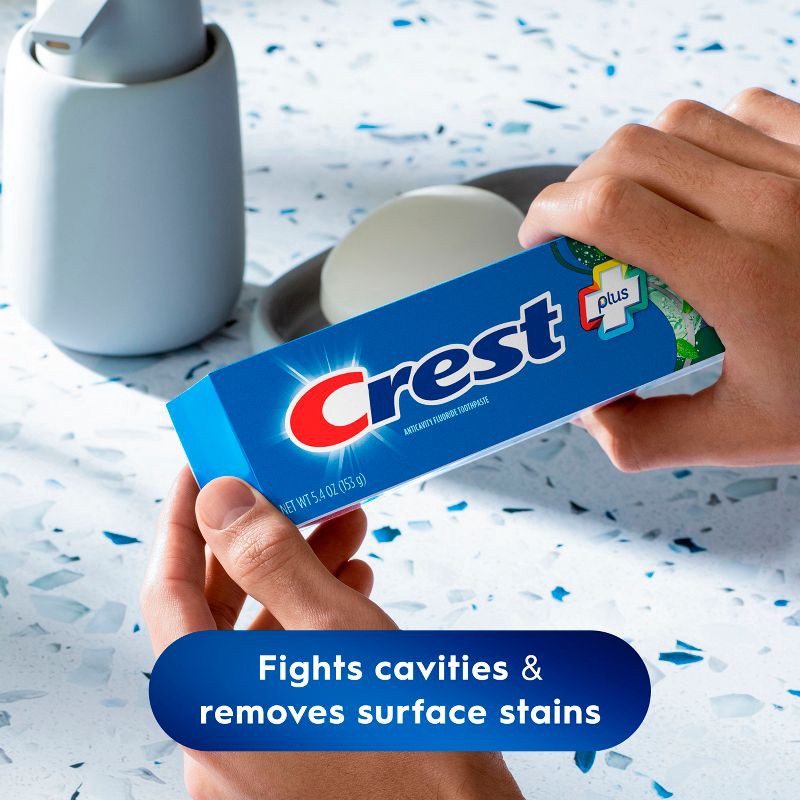 slide 5 of 9, Crest + Scope Outlast Complete Whitening Toothpaste - Mint - 5.4oz/3pk, 3 ct; 5.4 oz