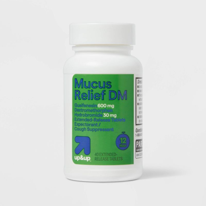 slide 4 of 4, Mucus Relief DM Extended Release Tablets - 40ct - up&up™, 40 ct