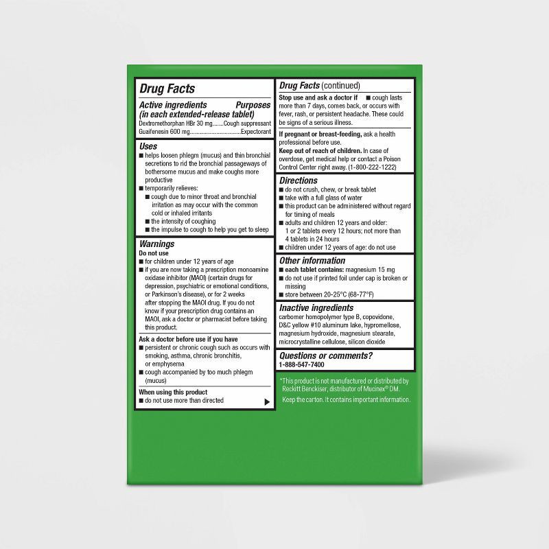 slide 3 of 4, Mucus Relief DM Extended Release Tablets - 20ct - up&up™, 20 ct