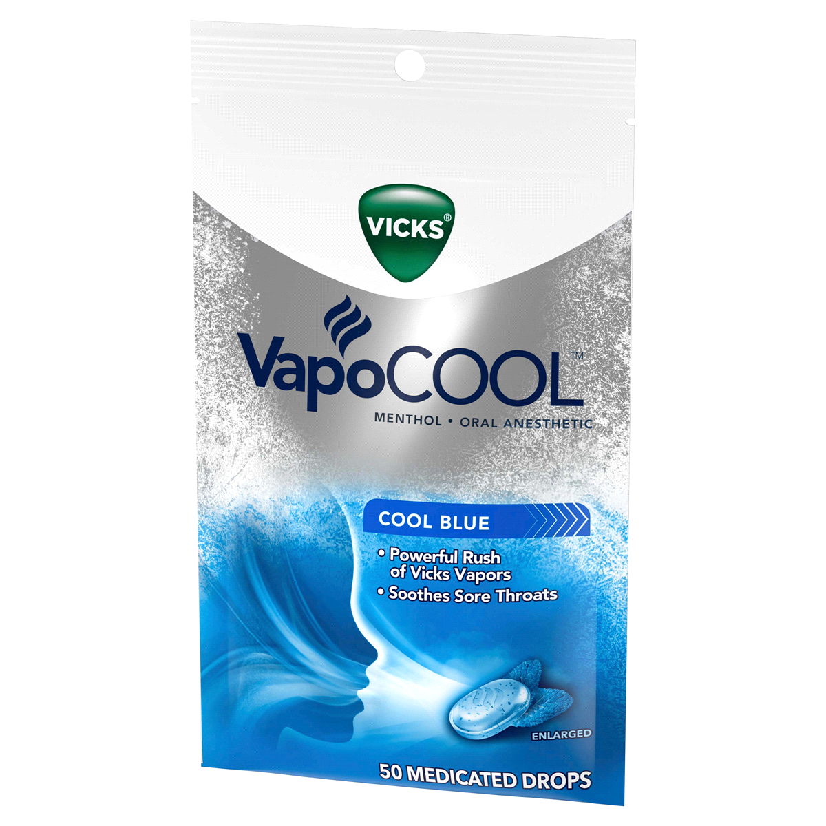 slide 2 of 5, Vicks VapoCool Medicated Drops, 50 ct