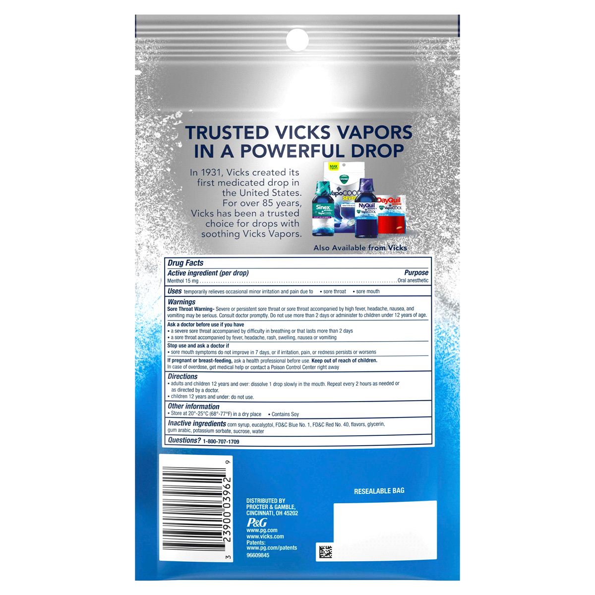 slide 5 of 5, Vicks VapoCool Medicated Drops, 50 ct