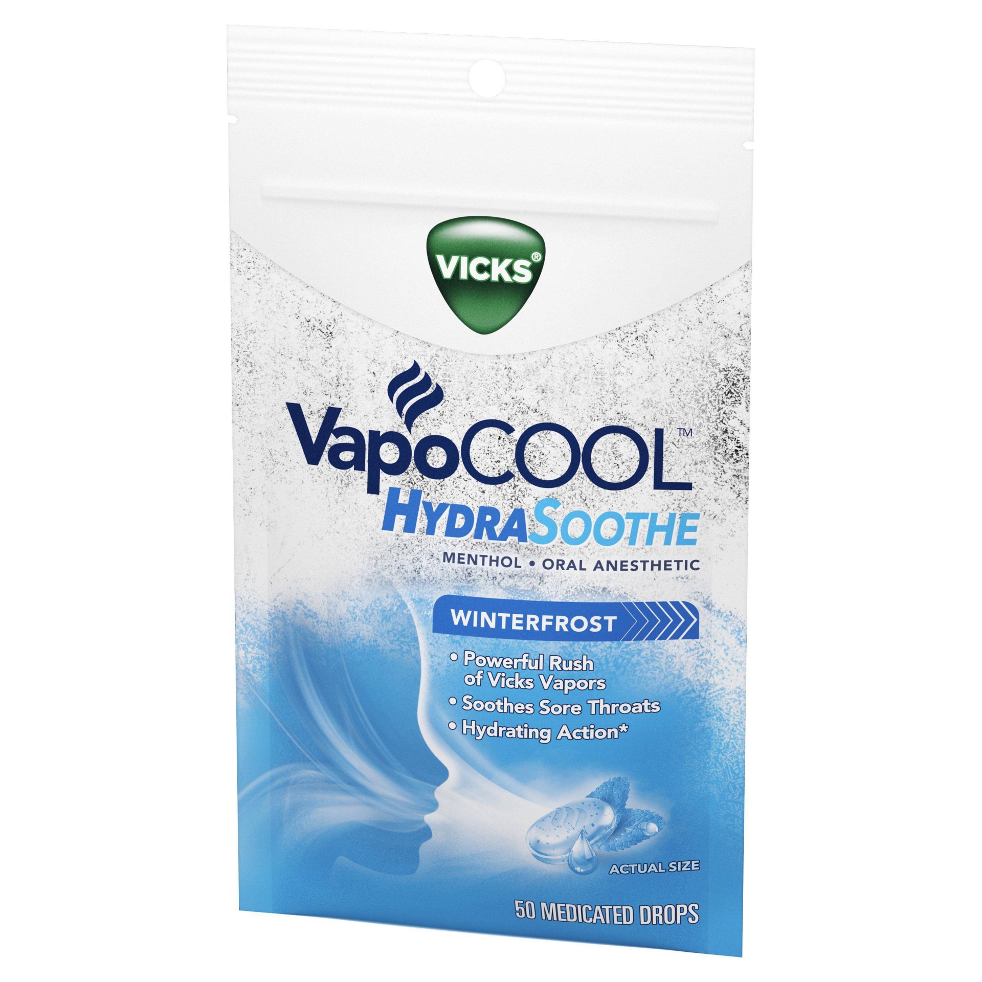 slide 1 of 5, Vicks VapoCool Medicated Drops, 50 ct