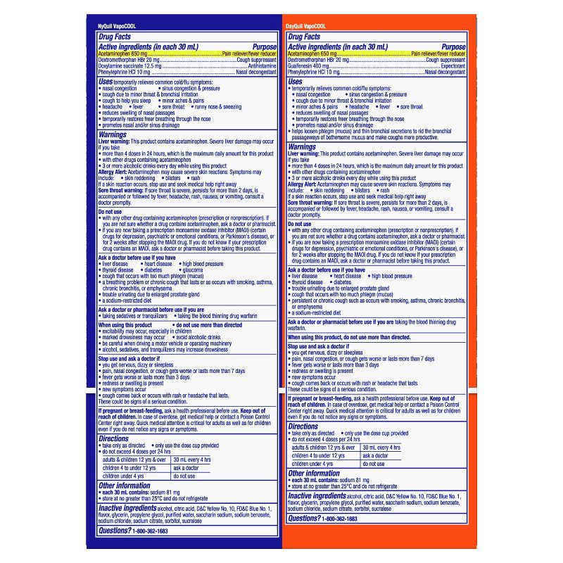 slide 2 of 7, Vicks DayQuil & NyQuil Severe VapoCOOL Cold & Flu Medicine Liquid - 24 fl oz, 24 fl oz