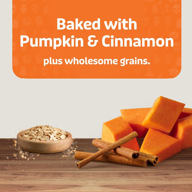 slide 4 of 10, Blue Buffalo Boo Bars Crunchy Biscuits, Pumpkin & Cinnamon Halloween Dog Treats - 11oz, 11 oz