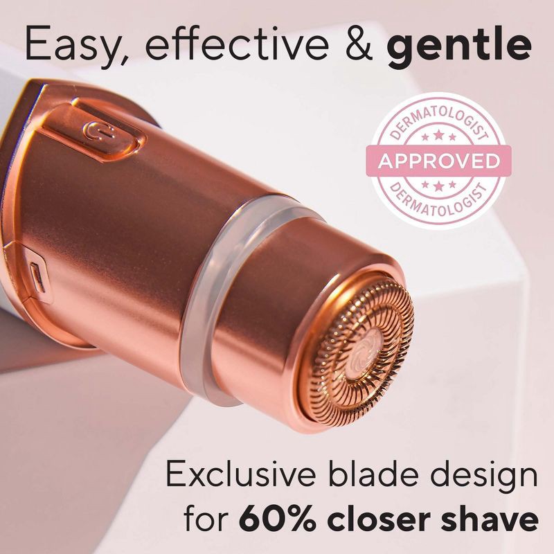 slide 4 of 14, Finishing Touch Flawless Facial Hair Remover Electric Razor for Women, 1 ct