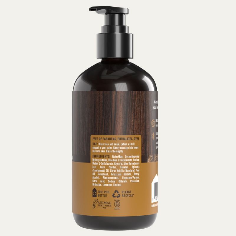 slide 8 of 8, Every Man Jack Men's Nourishing Beard + Face Wash with Aloe and Coconut - Sandalwood - 6.7 fl oz, 6.7 fl oz