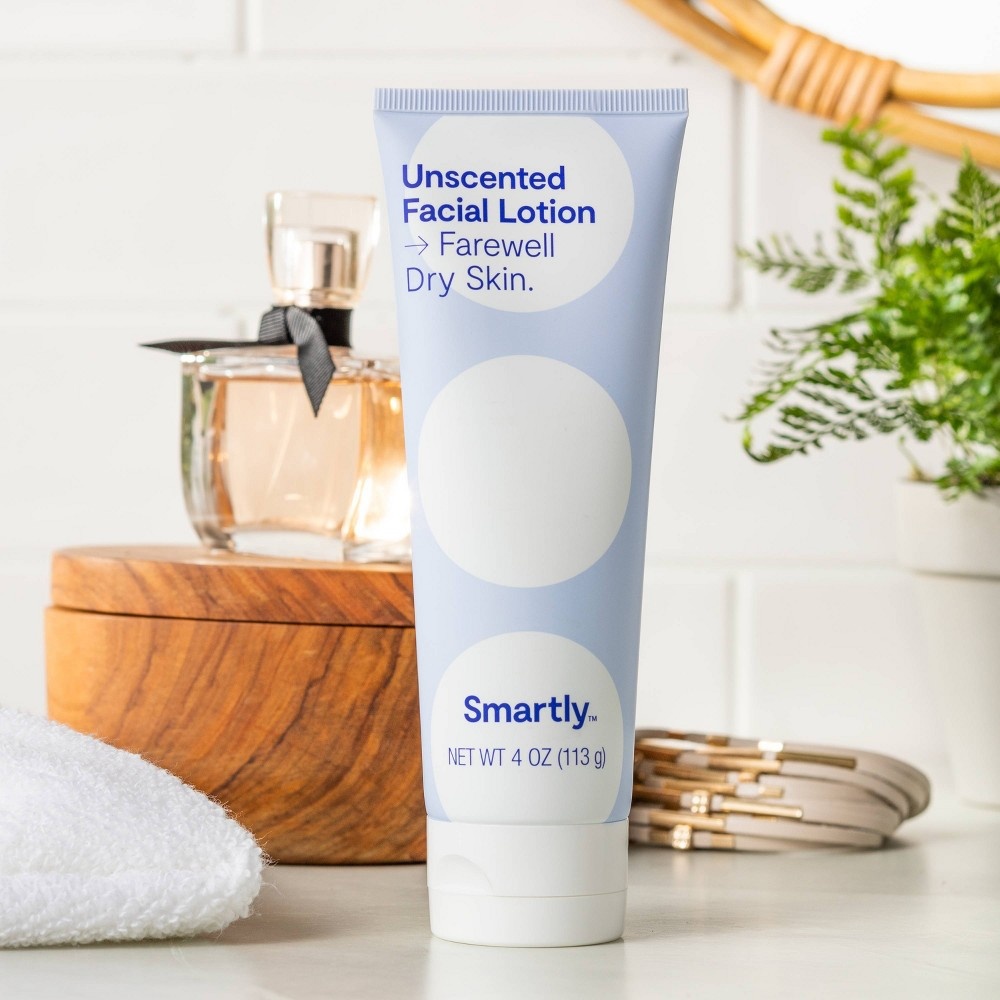 slide 2 of 4, Unscented Facial Lotion - 4oz - Smartly, 4 oz