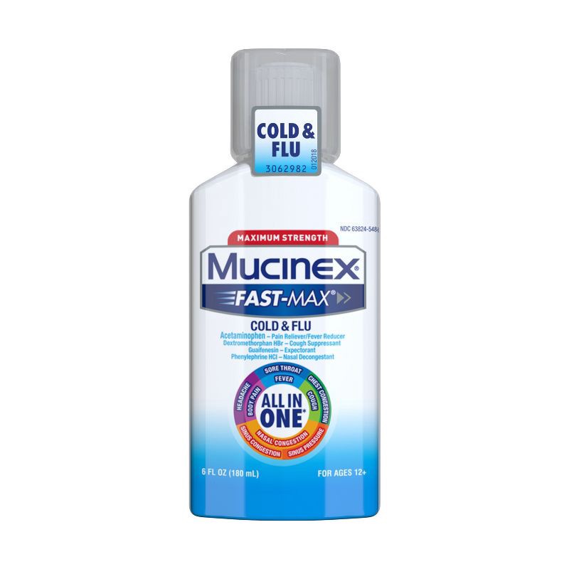 slide 10 of 11, Mucinex Max Strength Cold & Flu Medicine - Liquid - 6 fl oz, 6 fl oz