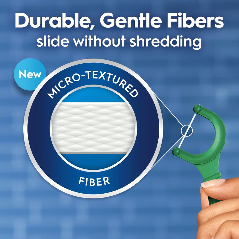 slide 3 of 12, Oral-B Glide Mint Dental Floss Picks with Long Lasting Scope Flavor - 150 Picks, 1 ct