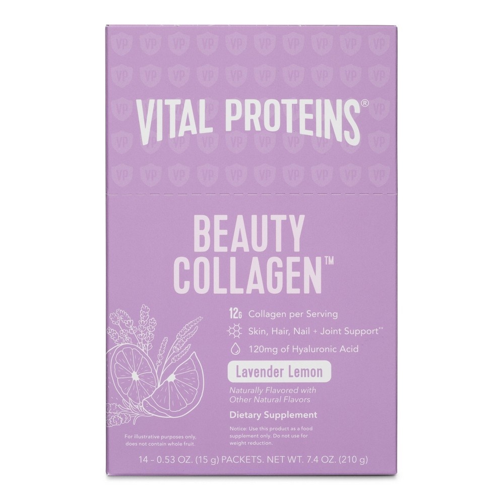 slide 3 of 4, Vital Proteins Beauty Collagen Supplement Powder - Lavender Lemon - 1ct - 0.53oz, 0.53 oz