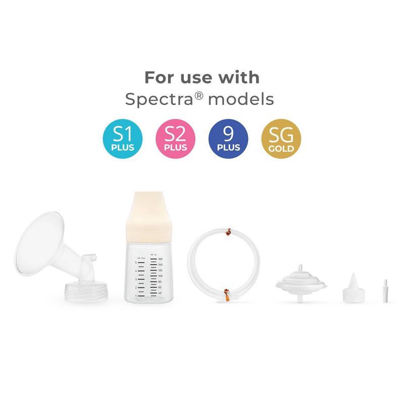 slide 6 of 6, Spectra Breast Pump Premium Accessory Kit with 24mm Breast Flange, Replacement Parts and Bottle, 1 ct