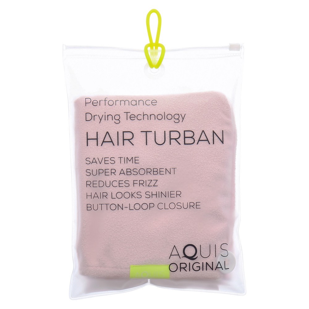 slide 2 of 6, AQUIS Original Hair Drying Turban - Pink, 1 ct