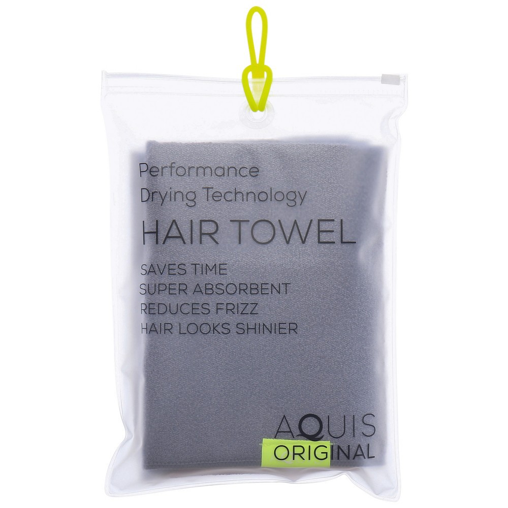 slide 2 of 5, AQUIS Original Hair Drying Towel - Gray, 1 ct