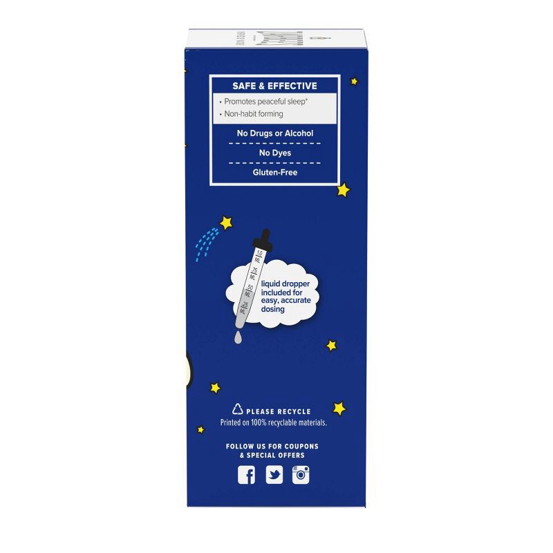 slide 8 of 11, Zarbee's Kid's Sleep Liquid with Melatonin, Drug-Free & Non-Habit Forming-Natural Berry -1 fl oz, 1 fl oz