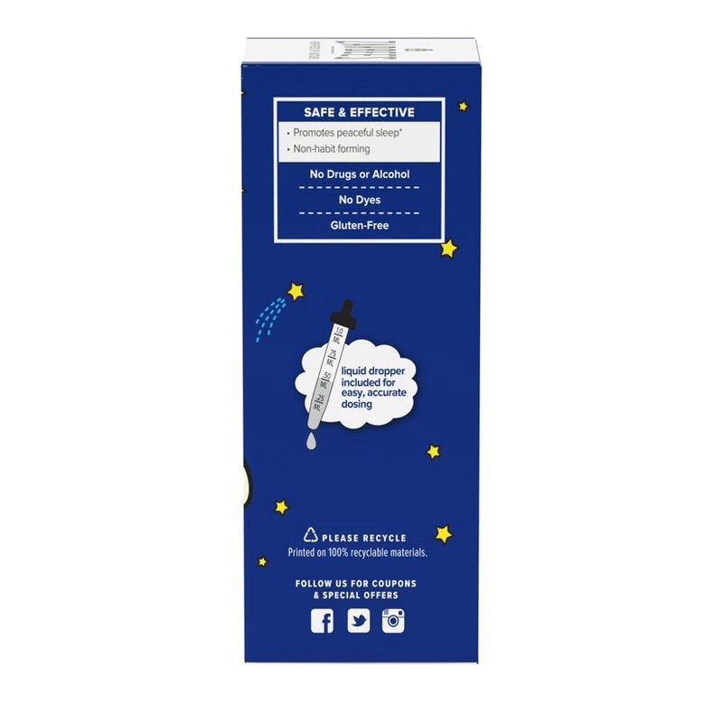slide 8 of 10, Zarbee's Kid's Sleep Liquid with Melatonin, Drug-Free & Non-Habit Forming-Natural Berry -1 fl oz, 1 fl oz