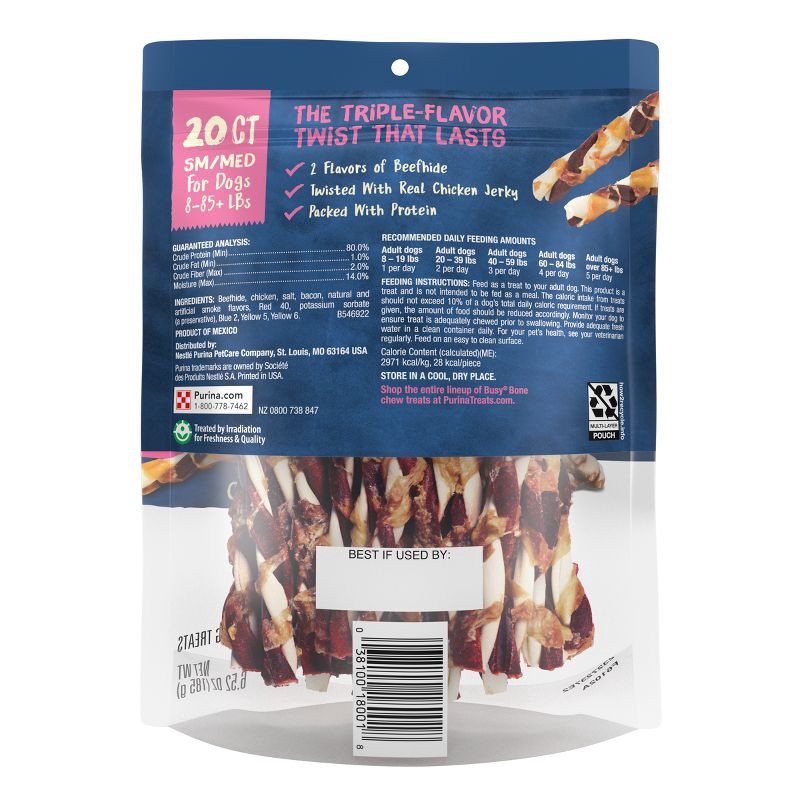 slide 4 of 7, Busy Strips Chicken and Beef Chewy Dog Treats - 6.52oz, 6.52 oz