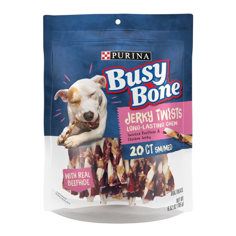 slide 1 of 7, Busy Strips Chicken and Beef Chewy Dog Treats - 6.52oz, 6.52 oz