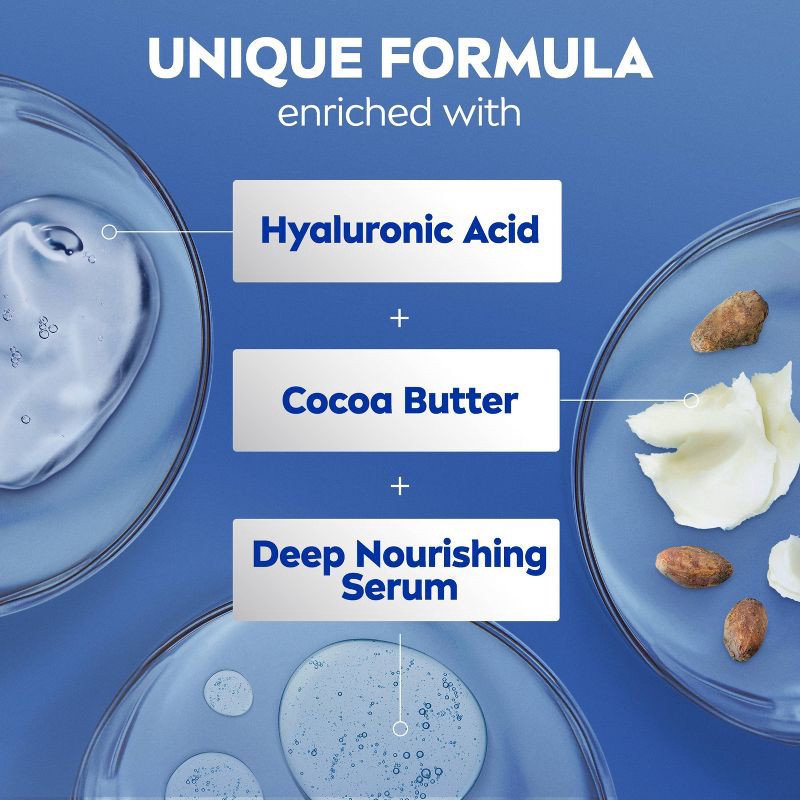 slide 7 of 11, NIVEA Cocoa Butter Body Lotion with Deep Nourishing Serum - 33.8 fl oz, 33.8 fl oz