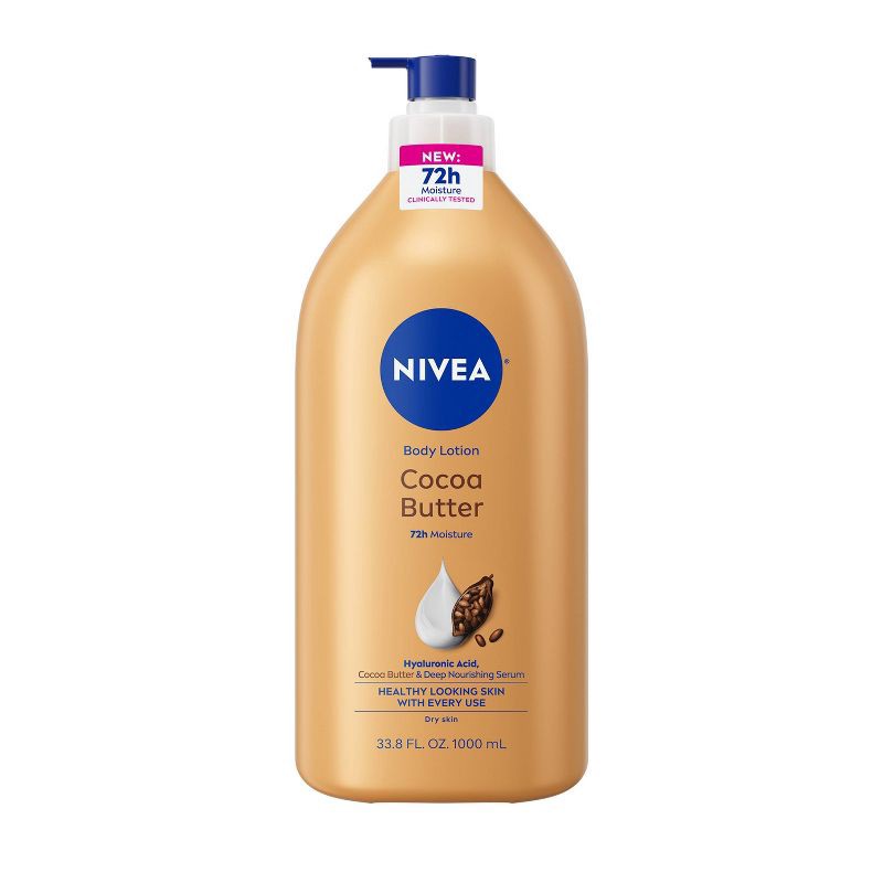 slide 1 of 11, NIVEA Cocoa Butter Body Lotion with Deep Nourishing Serum - 33.8 fl oz, 33.8 fl oz
