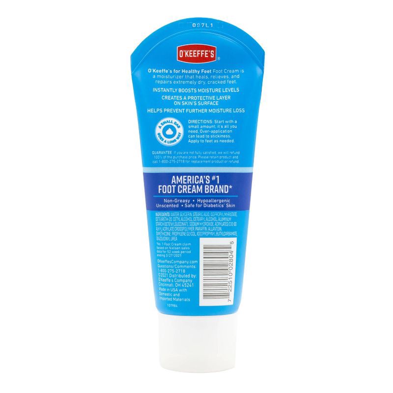 slide 2 of 5, O'Keeffe's Healthy Feet Foot Cream Unscented - 3oz, 3 oz