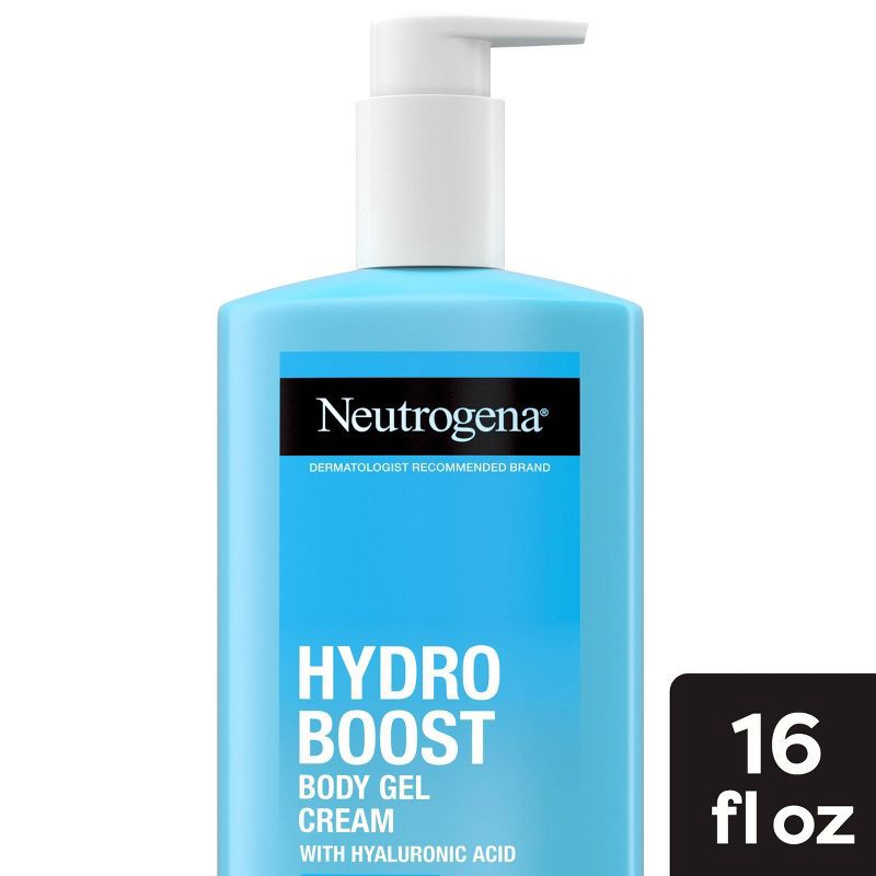 slide 1 of 7, Neutrogena Hydro Boost Hydrating Body Gel Cream with Hyaluronic Acid for Normal to Dry Skin - 16oz, 16 oz