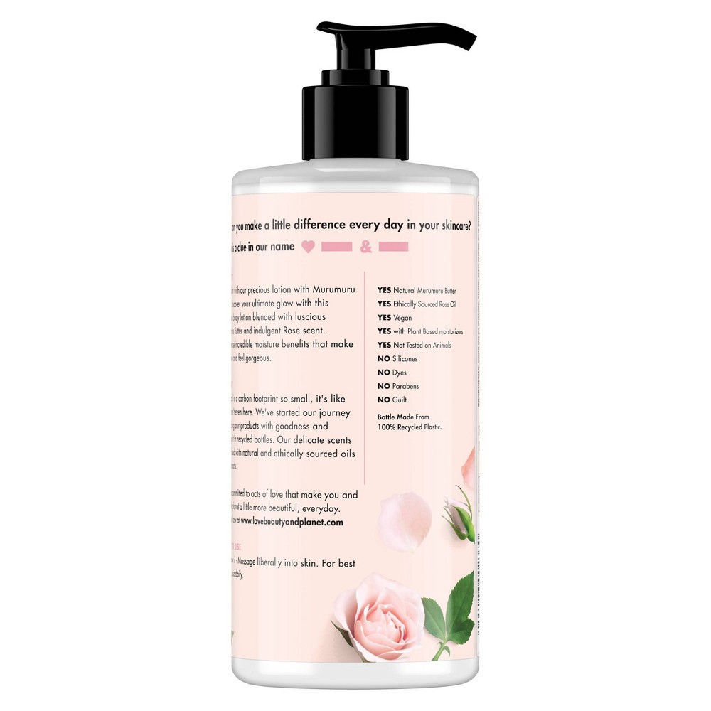 slide 2 of 4, Love Beauty and Planet Love Beauty & Planet Murumuru Butter and Rose Oil Hand and Body Lotion - 13.5oz, 13.5 oz