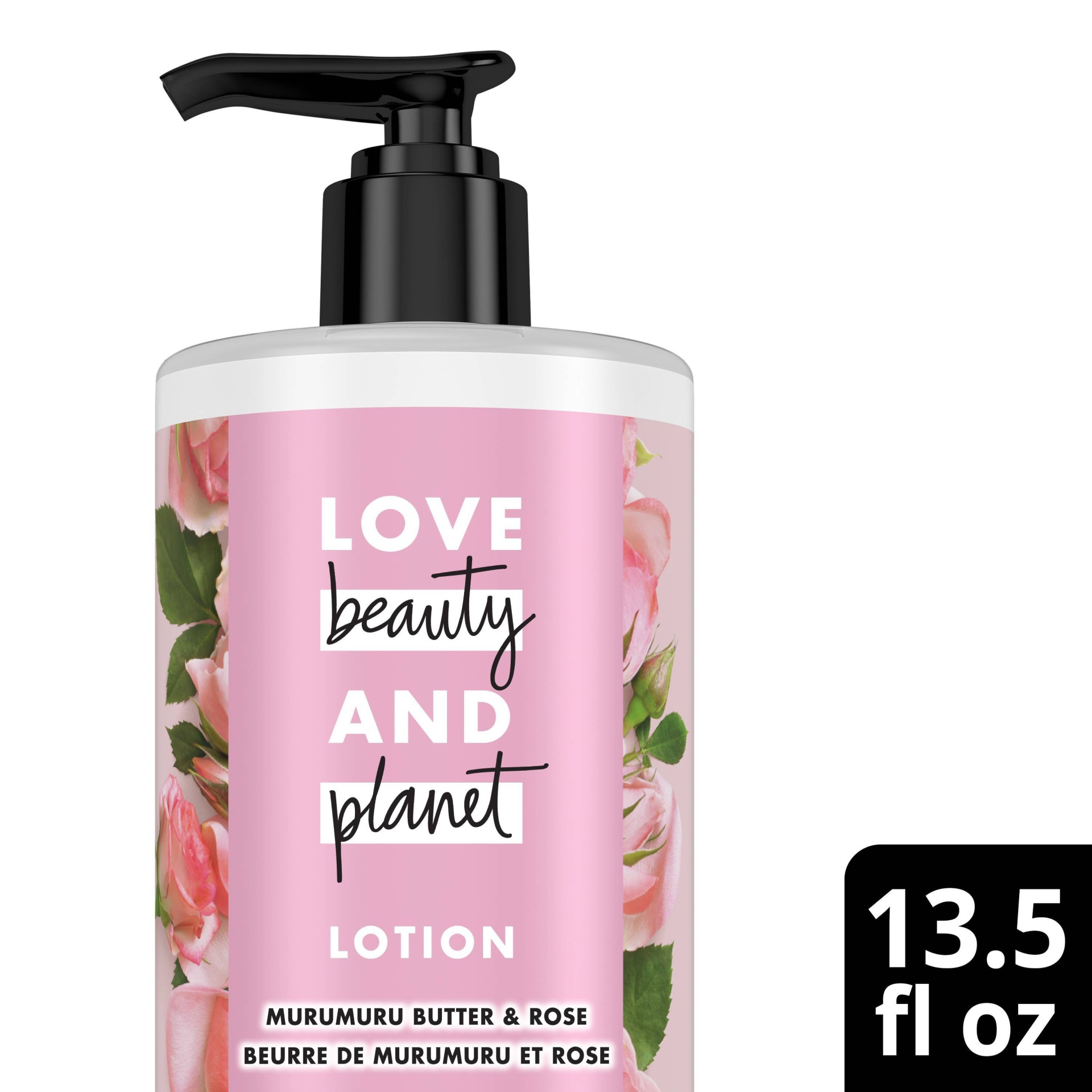 slide 1 of 4, Love Beauty and Planet Love Beauty & Planet Murumuru Butter and Rose Oil Hand and Body Lotion - 13.5oz, 13.5 oz