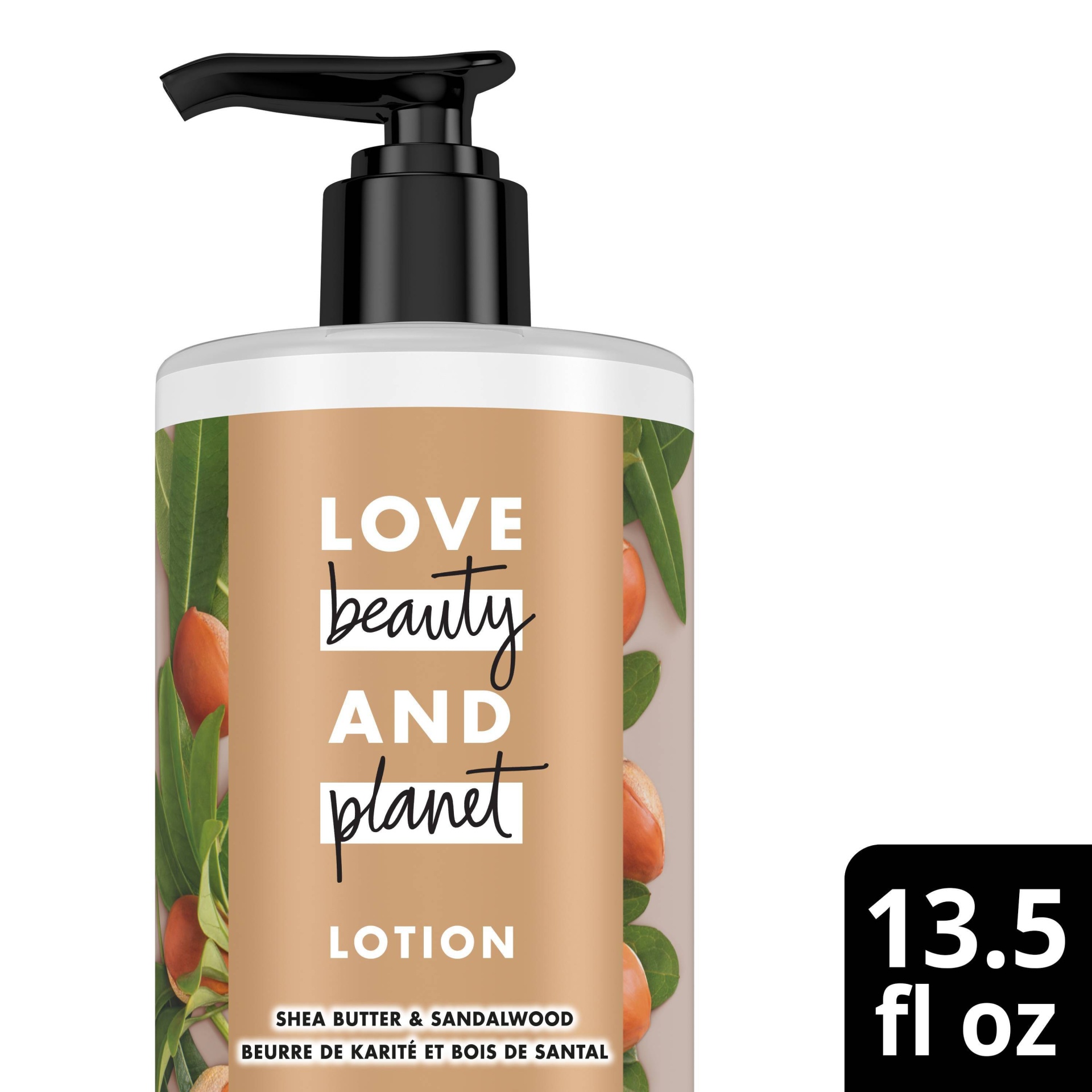 slide 1 of 4, Love Beauty and Planet Love Beauty & Planet Shea Butter and Sandalwood Hand and Body Lotion - 13.5oz, 13.5 oz