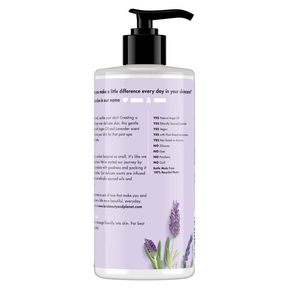 slide 3 of 5, Love Beauty and Planet Love Beauty & Planet Argan Oil and Lavender Hand and Body Lotion - 13.5oz, 13.5 oz