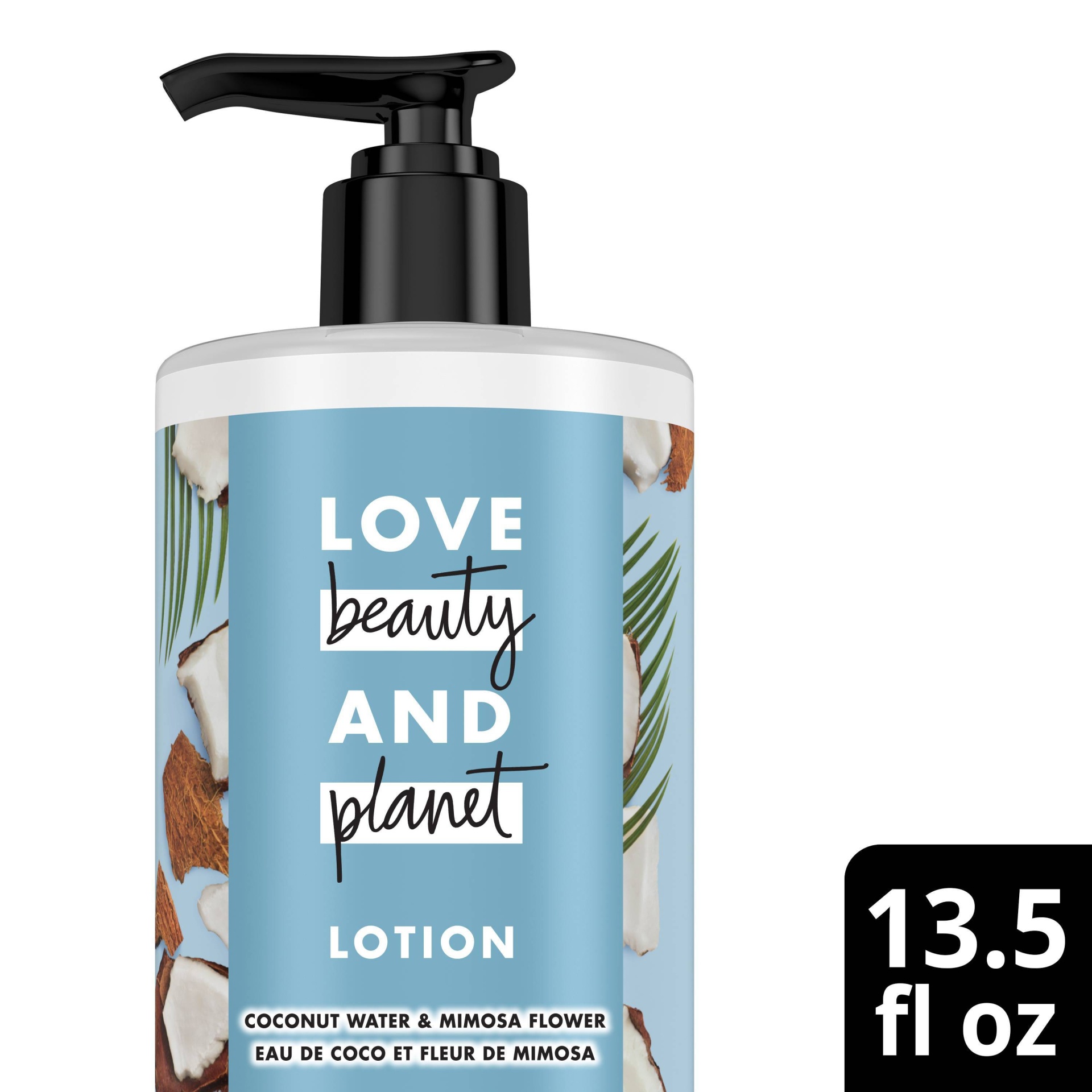 slide 1 of 4, Love Beauty and Planet Love Beauty & Planet Coconut Water and Mimosa Flower Hand and Body Lotion - 13.5 fl oz, 13.5 fl oz