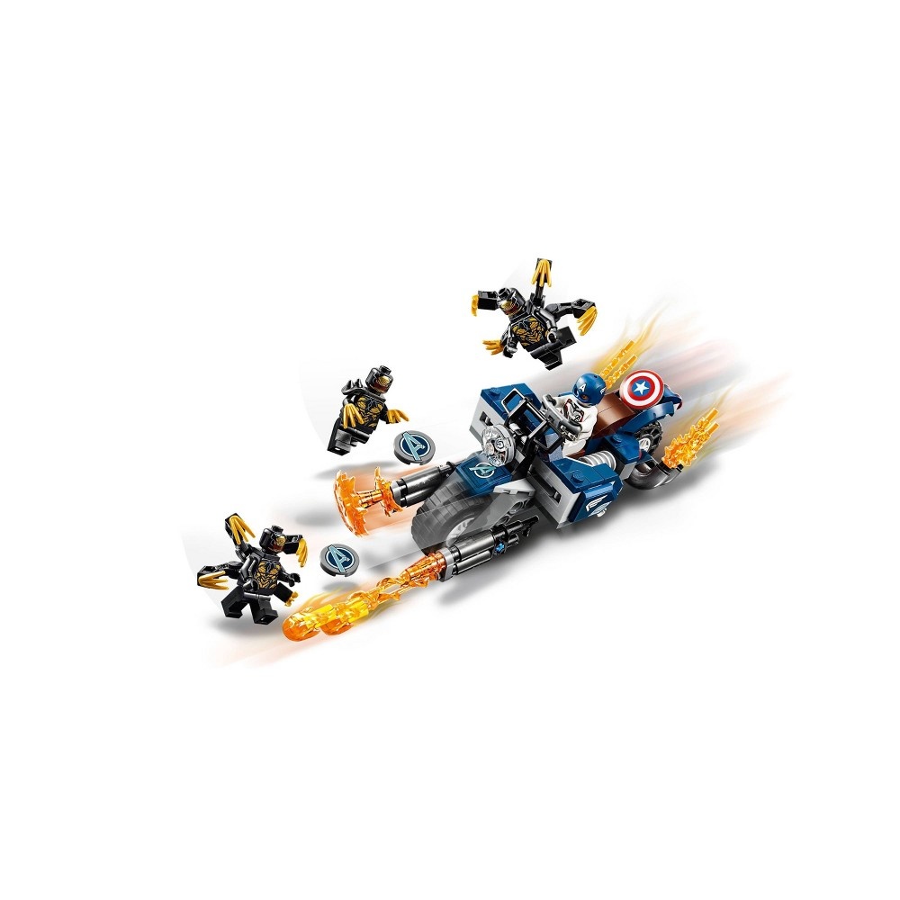 slide 6 of 7, LEGO Super Heroes Marvel Avengers Movie 4 Captain America: Outriders Attack 76123, 1 ct